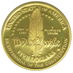 アメリカ憲法２００年記念金貨_アメリカ