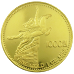 北朝鮮独立４０年記念金貨